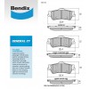 BENDIX REAR BRAKE PADS SUIT HOLDEN VE & VF COMMODORE V6 DB1766GCT